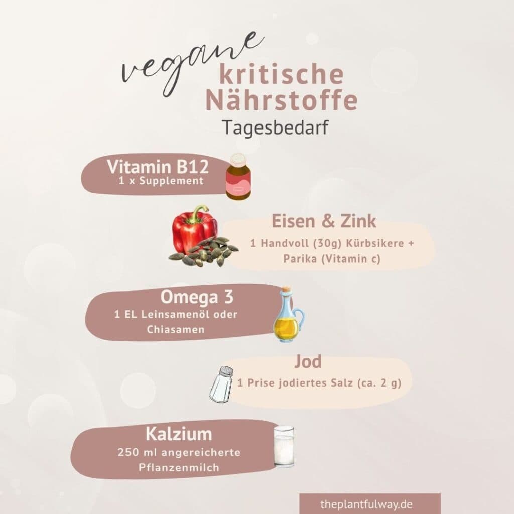 Vegane Nährstoffe für Familien: pflanzliche Lebensmittel als Quelle für Eisen, B12, Omega-3, Calcium und mehr in der Familienküche
