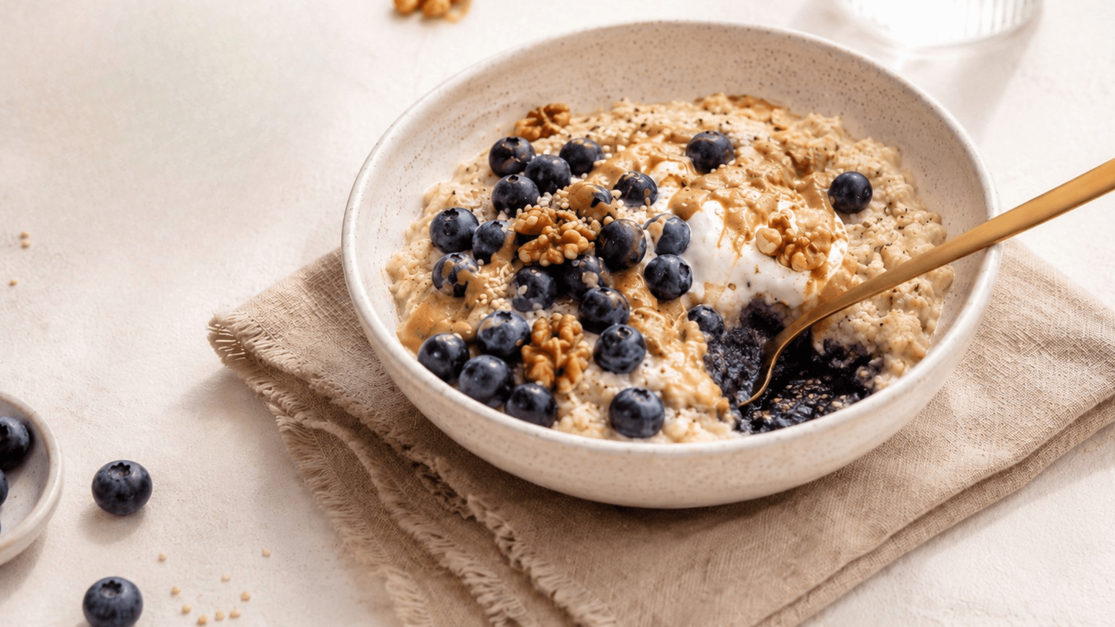 Entdecke, wie du mit veganem Hirse-Porridge voller Eisen und pflanzlicher Nährstoffe gesund und lecker in den Tag startest. Schritt-für-Schritt-Rezept, Tipps & Variationen für Frauen