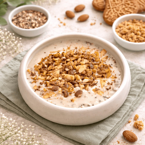 Fünf einfache vegane Winterfrühstücke – Dinkelgrieß und Overnight Oats für ein sättigendes Frühstück mit stabiler Energie.