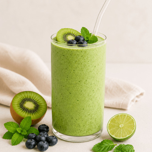 Hormonfreundliche Smoothies für jede Zyklusphase mit nährstoffreichen Zutaten wie Beeren, Kakao, Kiwi, Haferflocken und Joghurt. Blutzuckerfreundliche vegane Smoothie Rezepte für Menstruation, Follikelphase, Eisprung und Lutealphase.