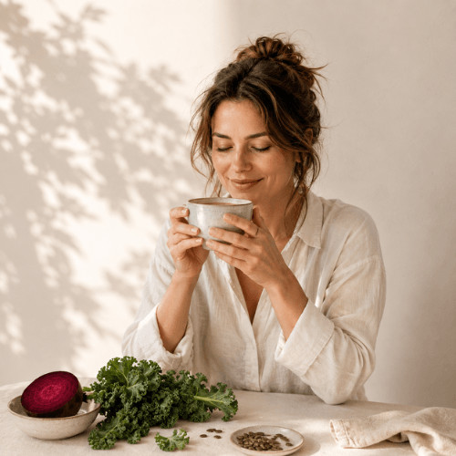 Pflanzliche Ernährung für ein starkes Immunsystem mit nährstoffreichen Lebensmitteln, Vitaminen und Mineralstoffen als Inspiration für eine ausgewogene Ernährung.